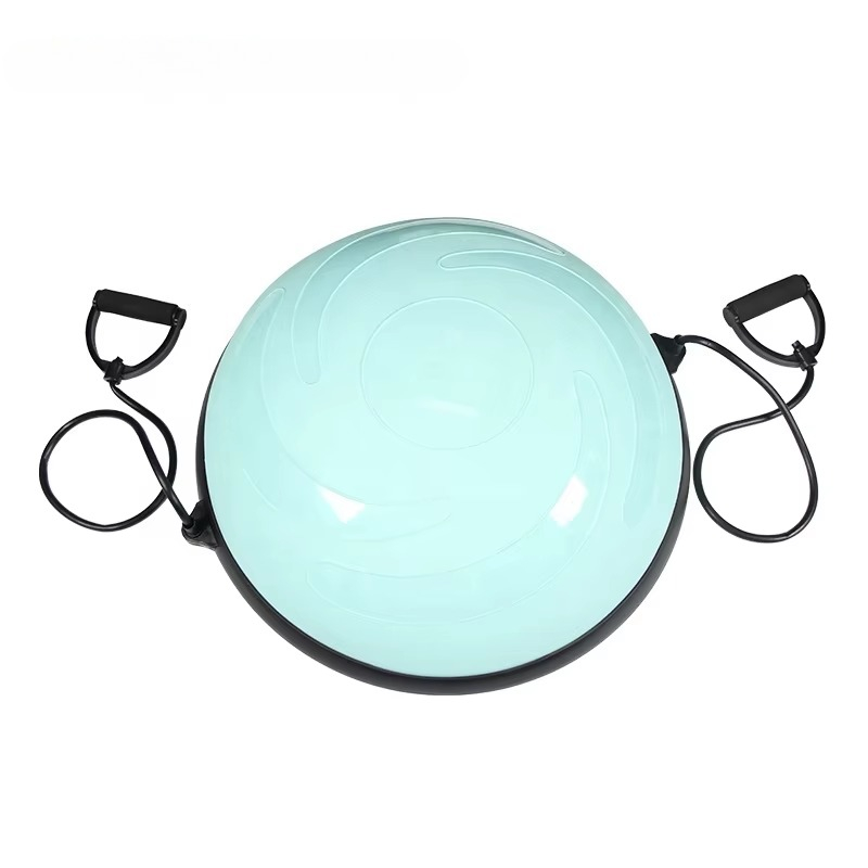 Pilates Yoga Logo - Logo PVC balansbal met weerstandsband en