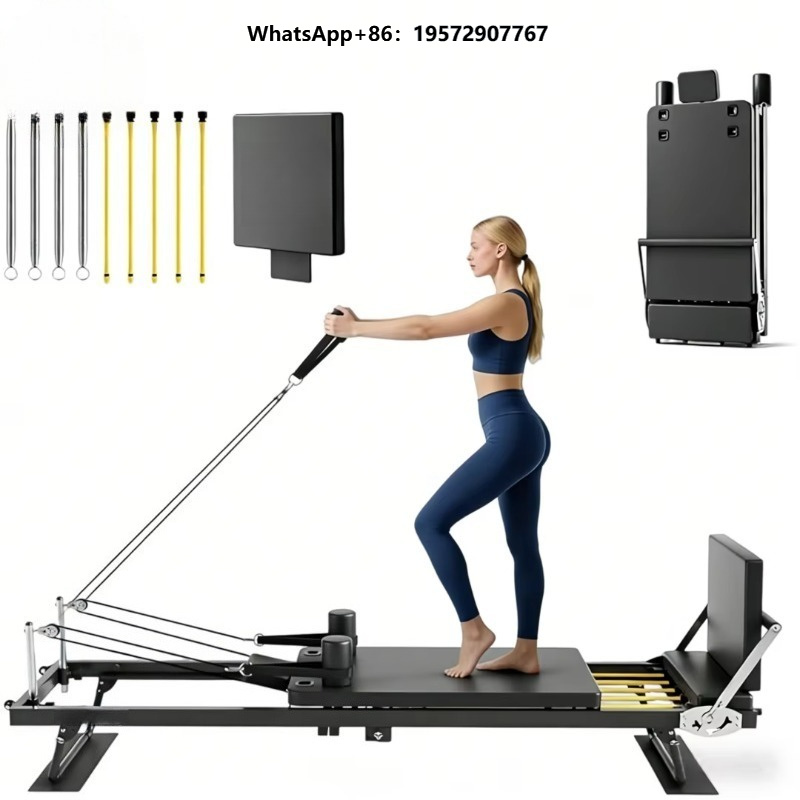 Pilates And Yoga Studio - Vouwbare Pilates Reformer Machine met frame