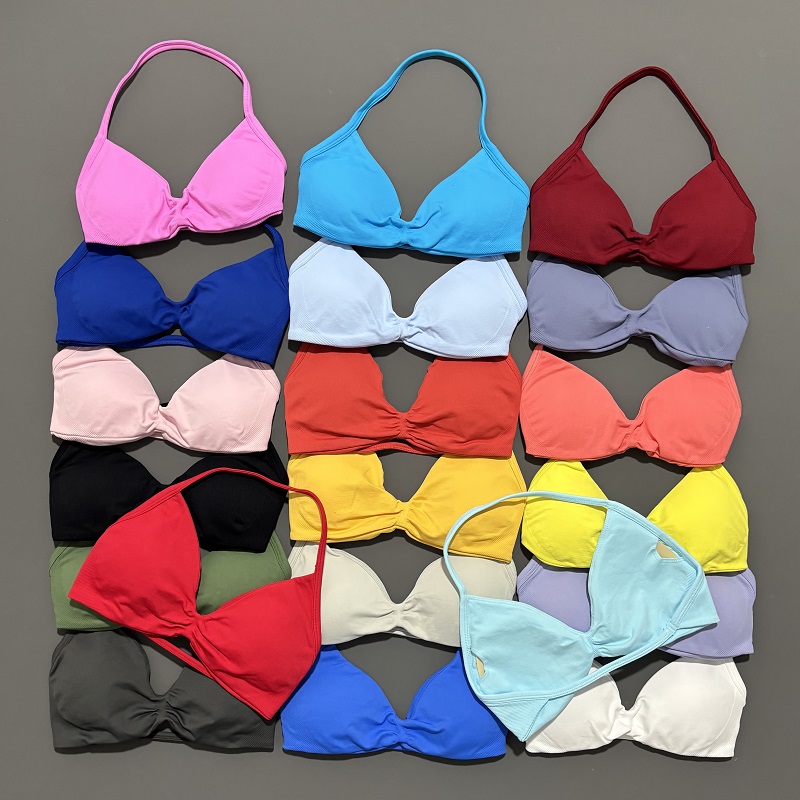 Pilates Yoga Wear - Sportbeha met bandjes Yoga-ondergoed Dames Gym