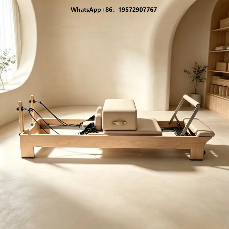 Pilates And Yoga Studio - Commerciële opvouwbare pilates reformer van esdoornhout