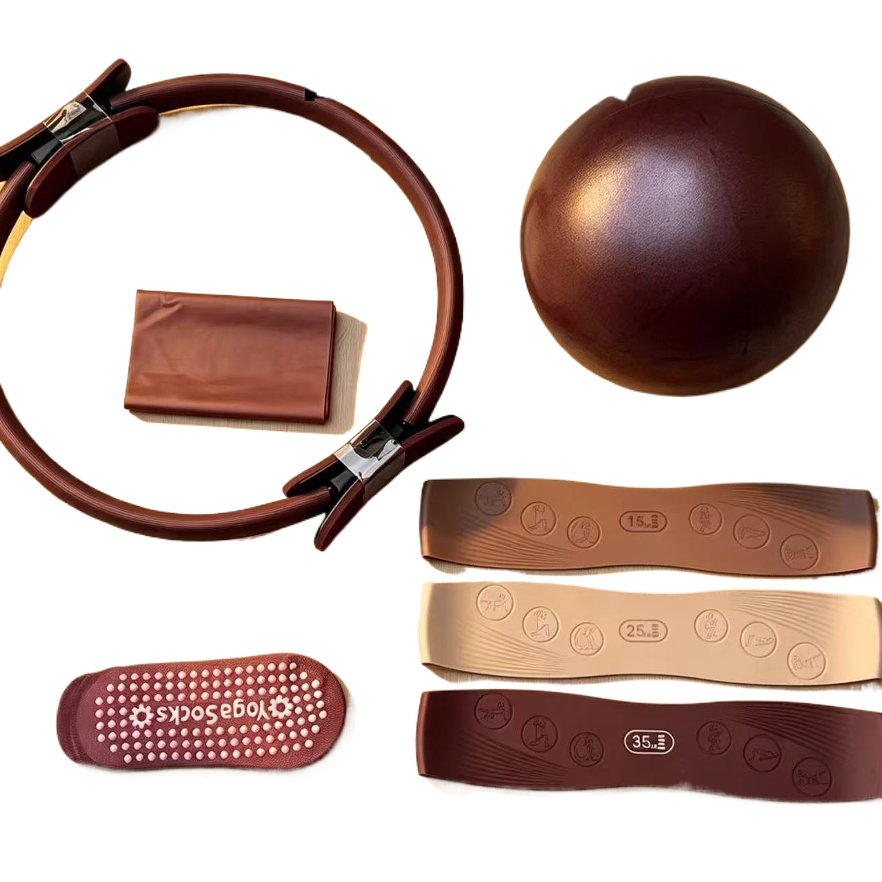 Pilates And Yoga Combined - Pilates Ring Meerdelige rekband Siliconen spanband