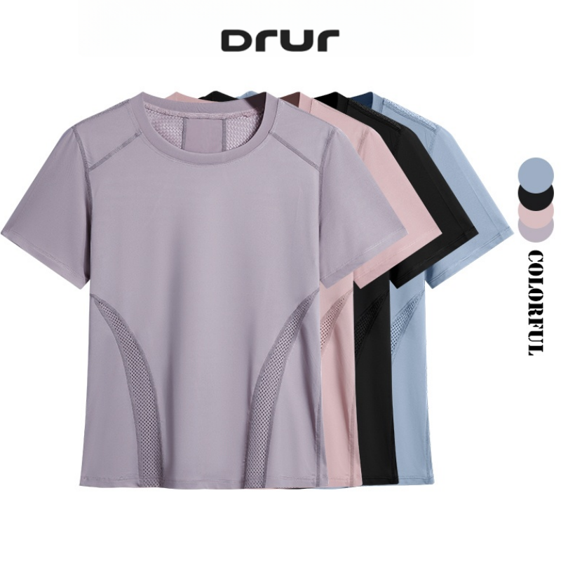 Pilates Yoga Wear - DRUR Zomer Lichtgewicht Running T-shirt Dames