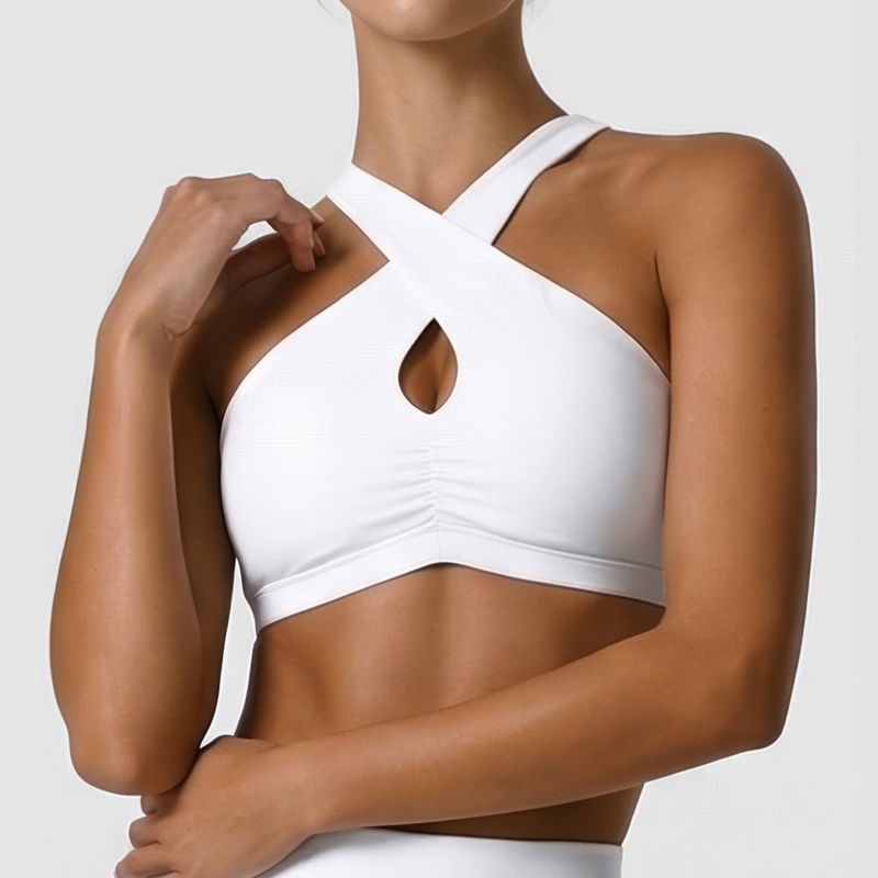 Pilates Yoga Wear - Dames zacht sportondergoed effen kleur hoge