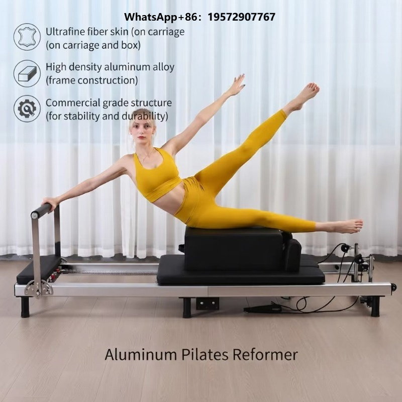 Pilates Yoga Core - Ultralichte aluminium Pilates Reformer opvouwbare machine,