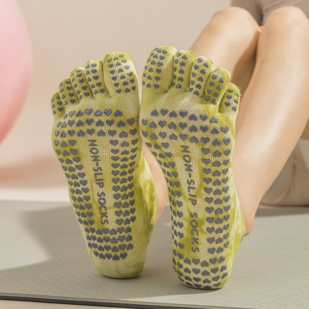 Tie-Dye damessokken met vijf v - Pilates And Yoga Studio recensie en prijs