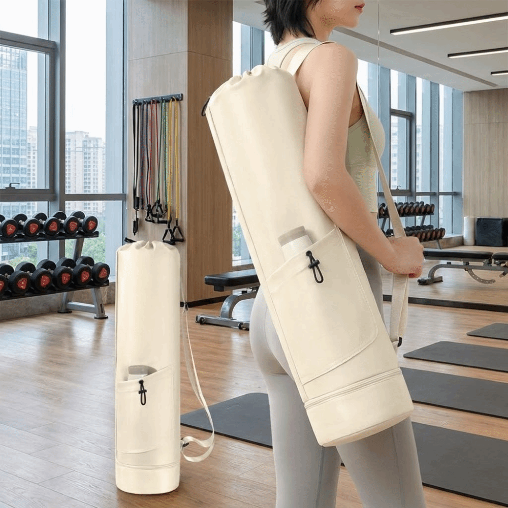 Yogamat opbergtas met grote ca - Yoga Mat Bag Carrier recensie en prijs
