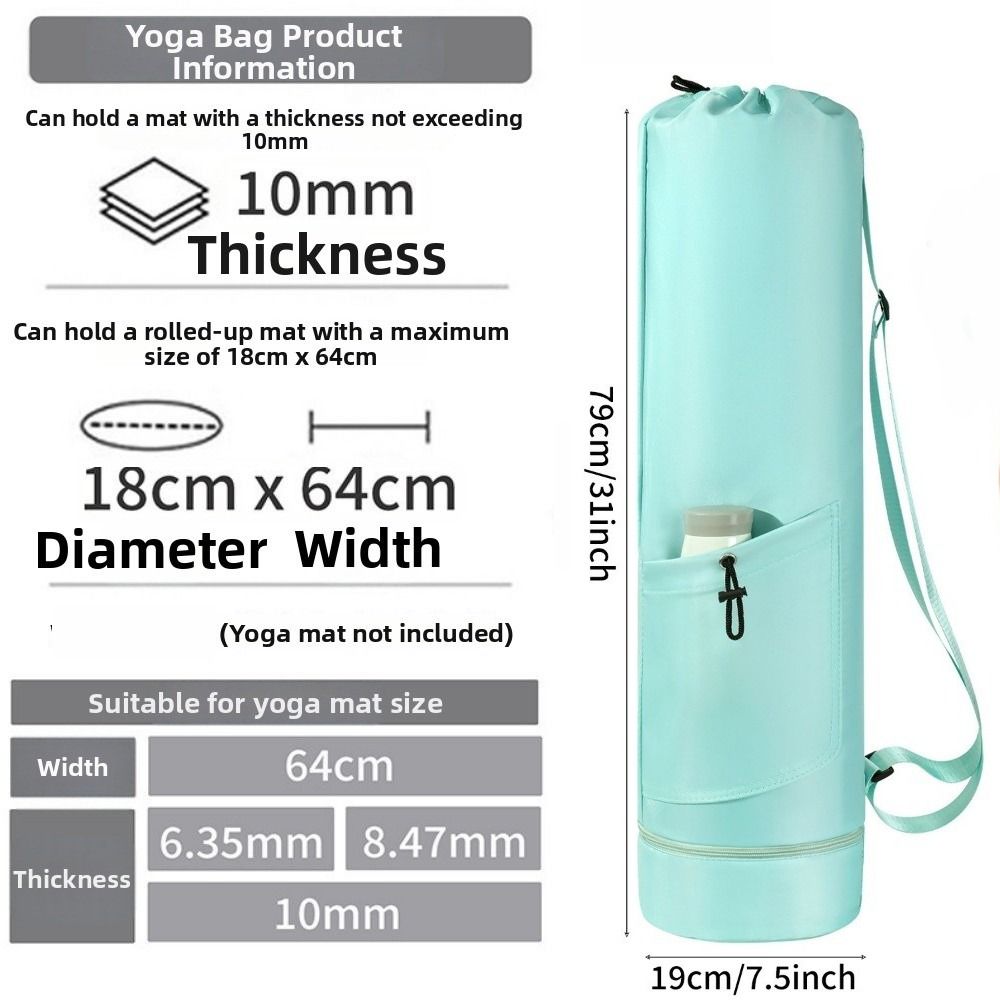 Yogamat opbergtas met grote ca - Yoga Mat Bag Carrier recensie en prijs