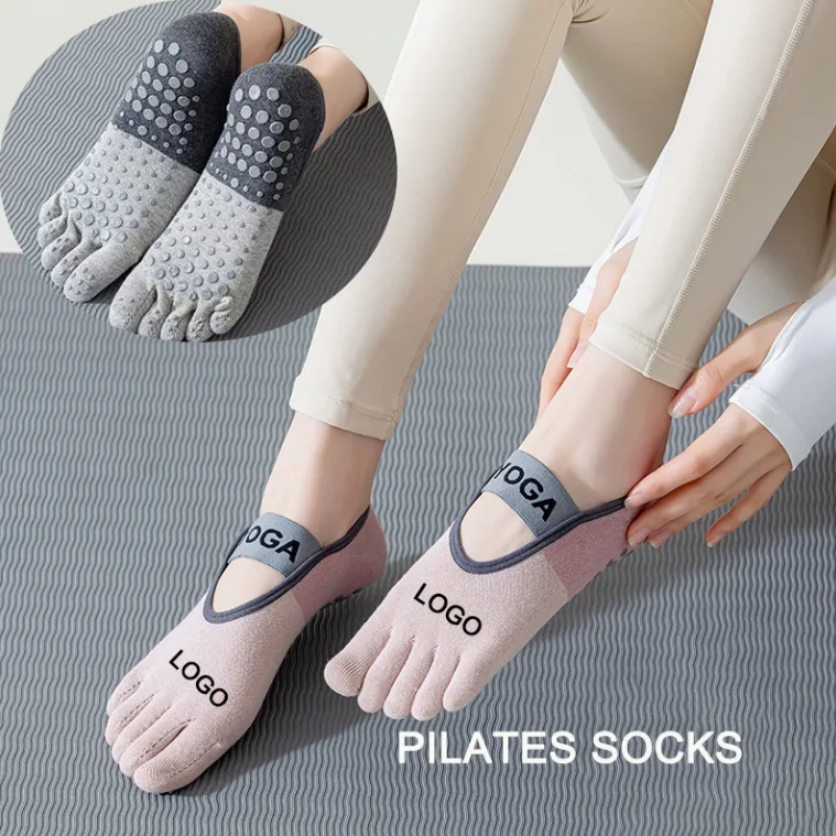 Groothandel Katoenen Antislip  - Pilates Yoga Logo recensie en prijs