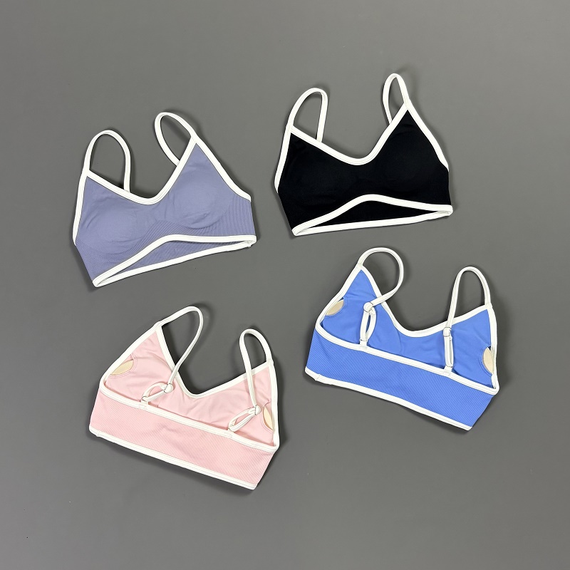 Dames Contrastline Yoga BH V-h - Yoga Strap Cotton recensie en prijs