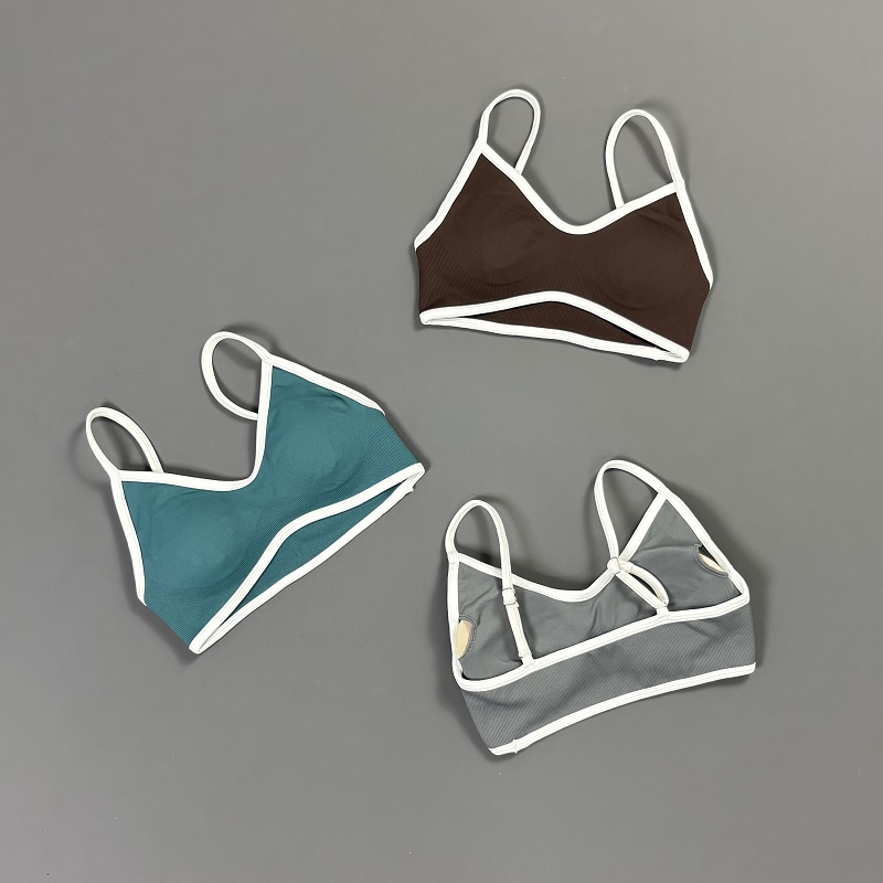Dames Contrastline Yoga BH V-h - Yoga Strap Cotton recensie en prijs