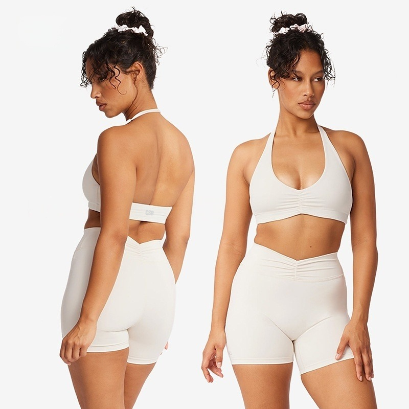 CSB Halter V-hals Scrunch Spor - Pilates V Yoga recensie en prijs