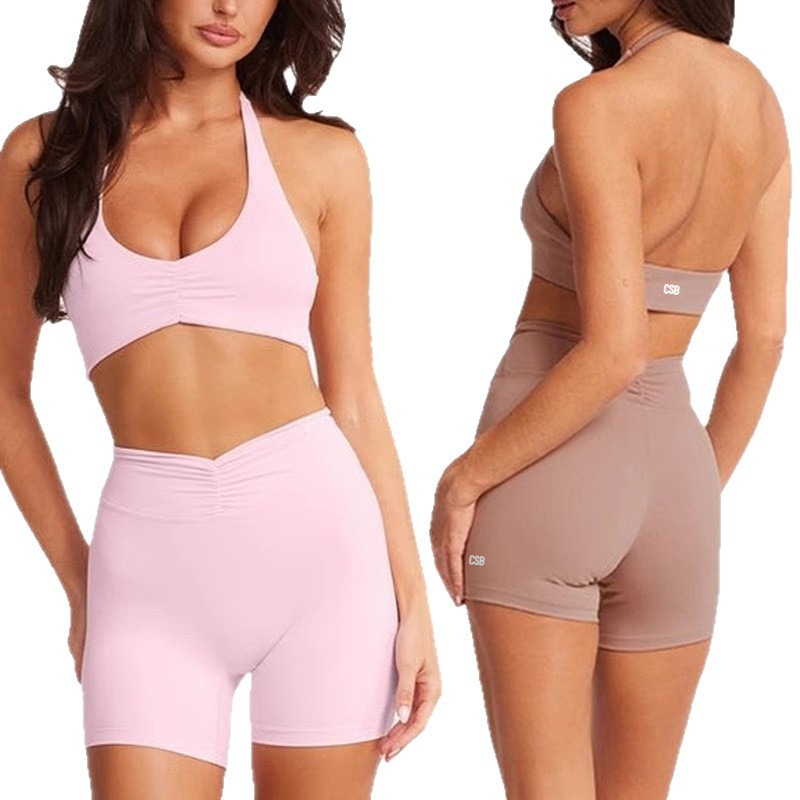 CSB Halter V-hals Scrunch Spor - Pilates V Yoga recensie en prijs